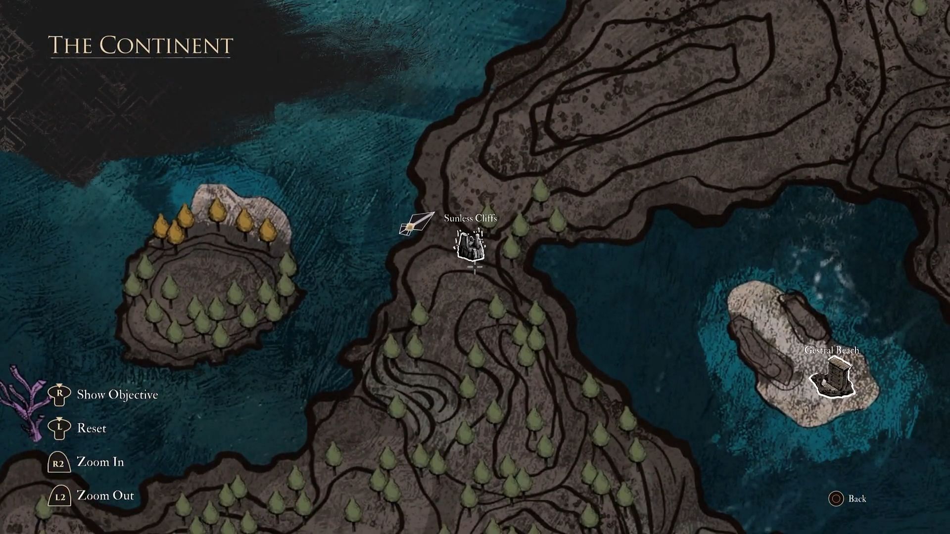 Sunless Cliffs' whereabouts (Image via Kepler Interactive /YouTube@Trophy Guides)